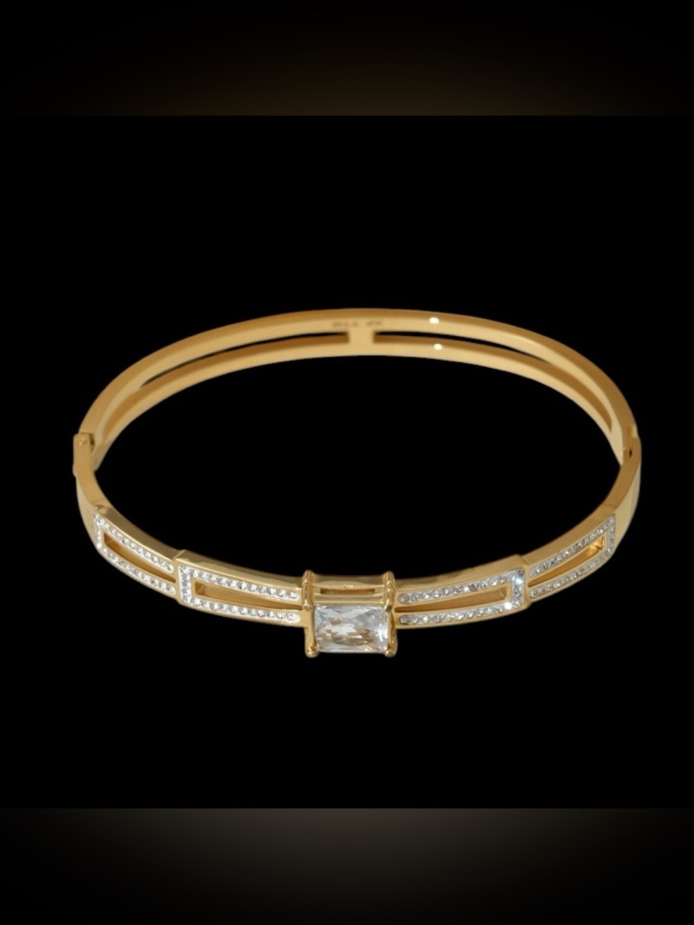 J14. Ella Crystal Rhinestone Bracelet - 7” - 18K Gold Plated - No Cancels